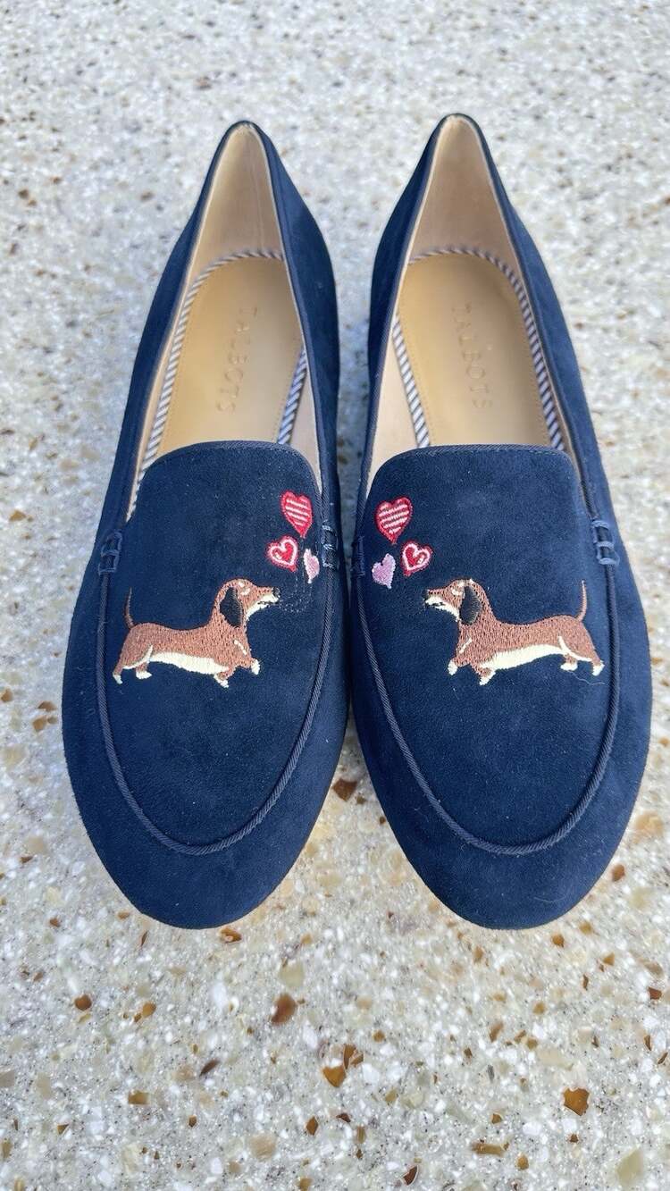 Talbots Dog Shoes Loafers Sz us 9
